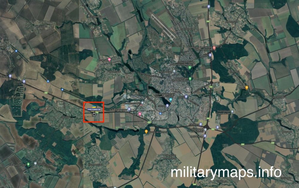 @MilitaryMaps стало известно точное местоположение склада ракет американских РСЗО HIMARS, который был уничтожен ракетным ударом ВКС РФ 9 августа
