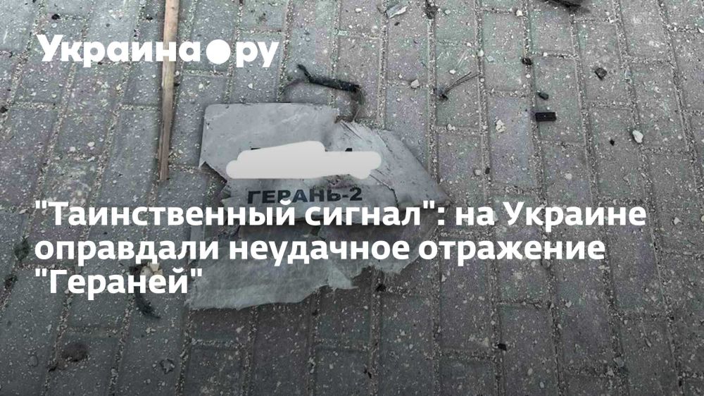 "Таинственный сигнал": на Украине оправдали неудачное отражение "Гераней"