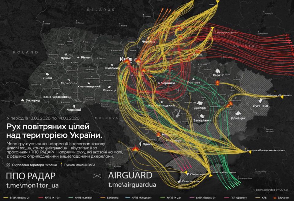 Олег Царёв: ВС РФ ночью атаковали объекты в 6 областях Украины